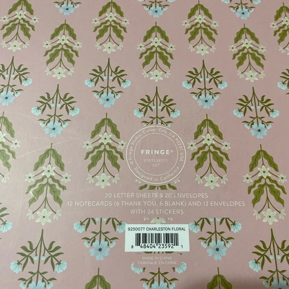 Fringe Studio Pink and Gold Stationery Set